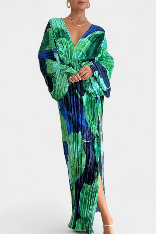 Estelle Women's Dress in Maxi Length with Pleats, photo 2