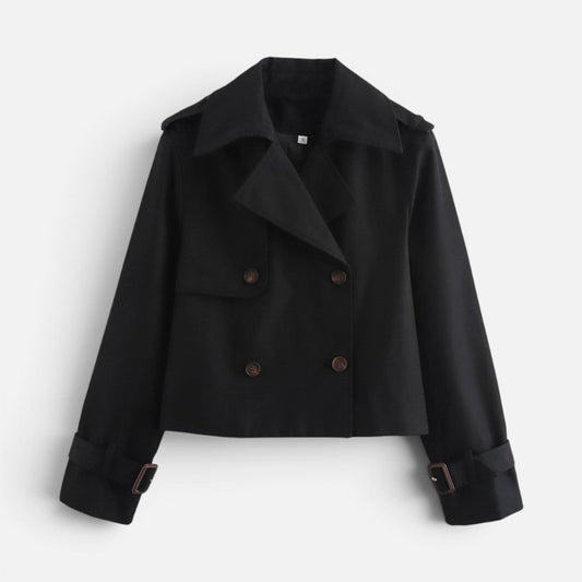 Lucille Women's Trench Coat with Lapels with Buttons, photo 2