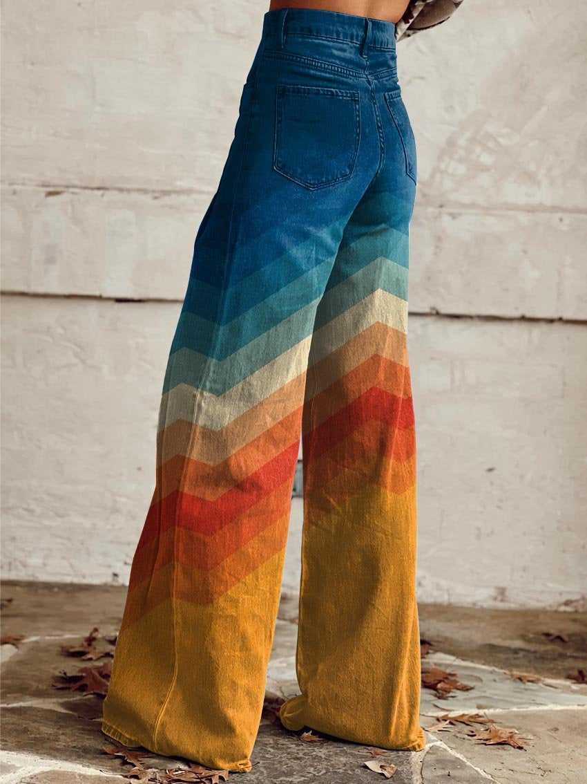 Adele Women's Trousers in Polyester with Wide Legs, photo 2