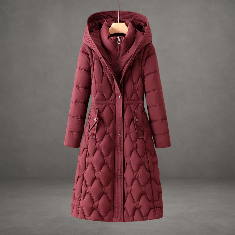 Alice Women's Coat with a Hood with a Zip and Quilting, photo 1