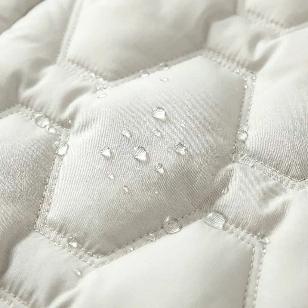Alice Women's Coat with a Hood with a Zip and Quilting, photo 6