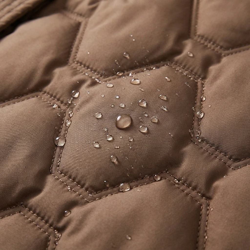 Alice Women's Coat with a Hood with a Zip and Quilting, photo 7