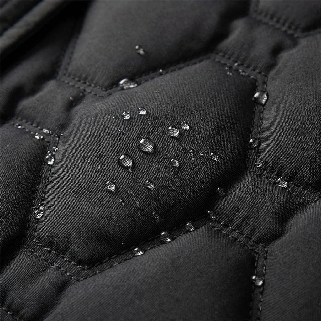 Alice Women's Coat with a Hood with a Zip and Quilting, photo 8