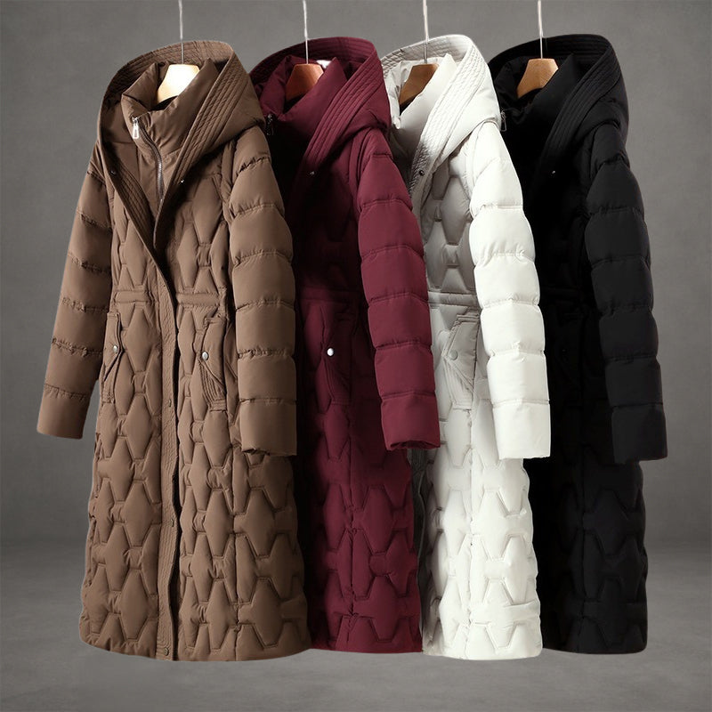Alice Women's Coat with a Hood with a Zip and Quilting, photo 9