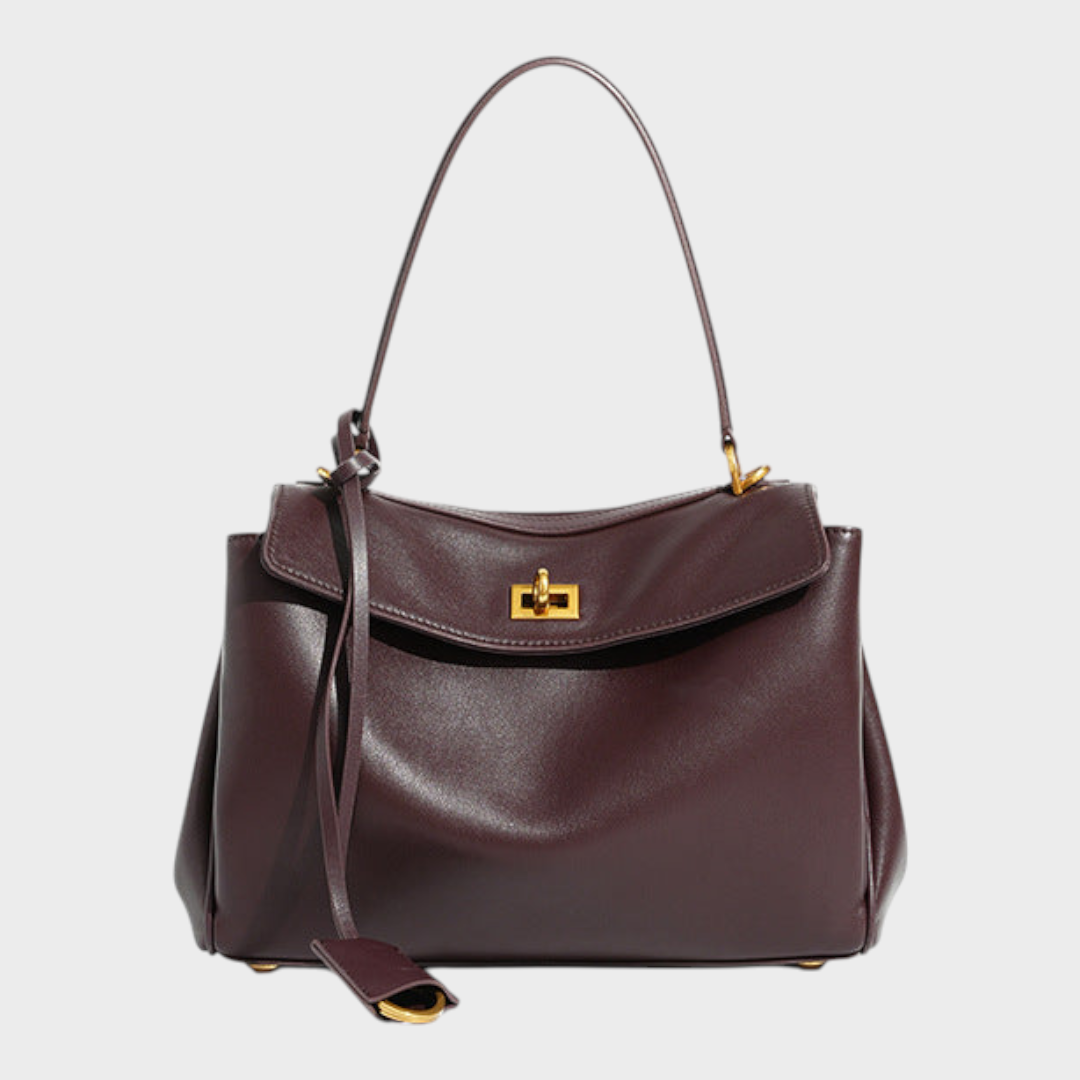 Amber Women's Flap Shoulder Bag with a Turn-Lock, photo 1
