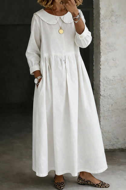 Amelia Women's Dress in Denim with Long Sleeves, photo 3