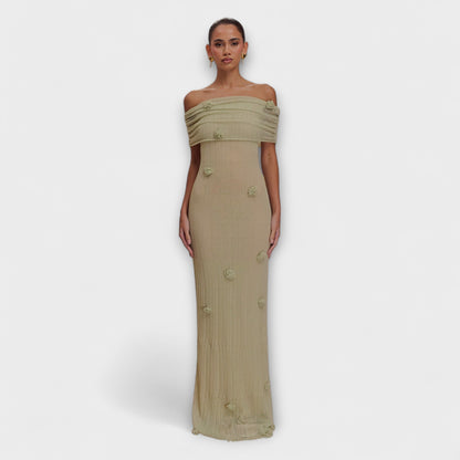 Ariana Women's Dress in Knit with Short Sleeves, photo 2