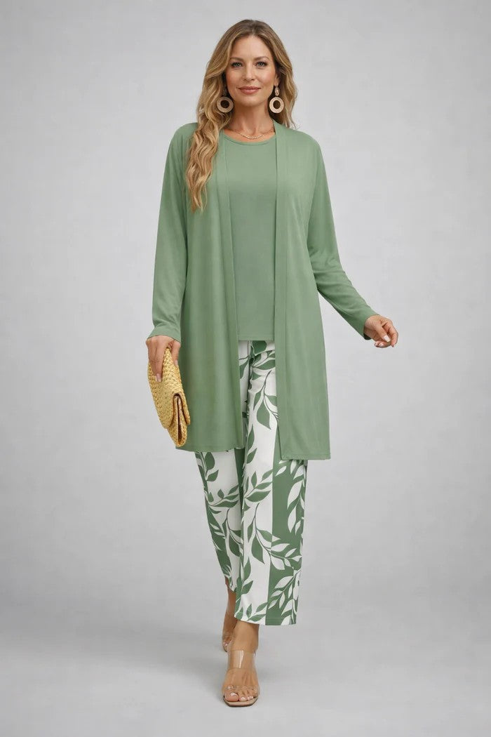Audrey Women's Co-ord Set with an Elasticated Waist with Long Sleeves and an All-over Print, photo 4