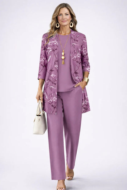 Audrey Women's Co-ord Set with an Elasticated Waist with Long Sleeves and an All-over Print, photo 5