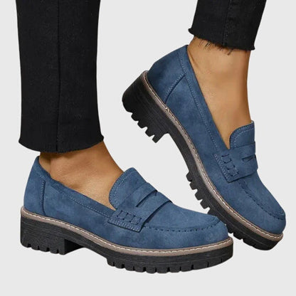 Avery Women's Loafers in a Suede Look with a Chunky Sole, photo 1