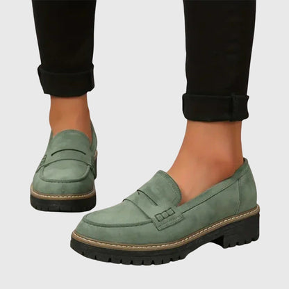 Avery Women's Loafers in a Suede Look with a Chunky Sole, photo 5