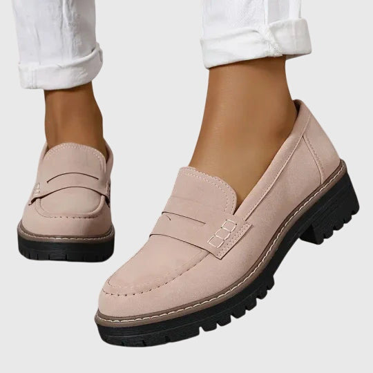Avery Women's Loafers in a Suede Look with a Chunky Sole, photo 6