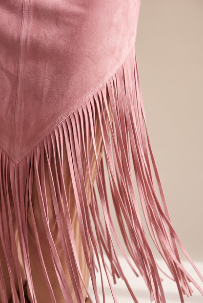 Bethany Women's Dress in a Suede Look with Fringing, photo 8