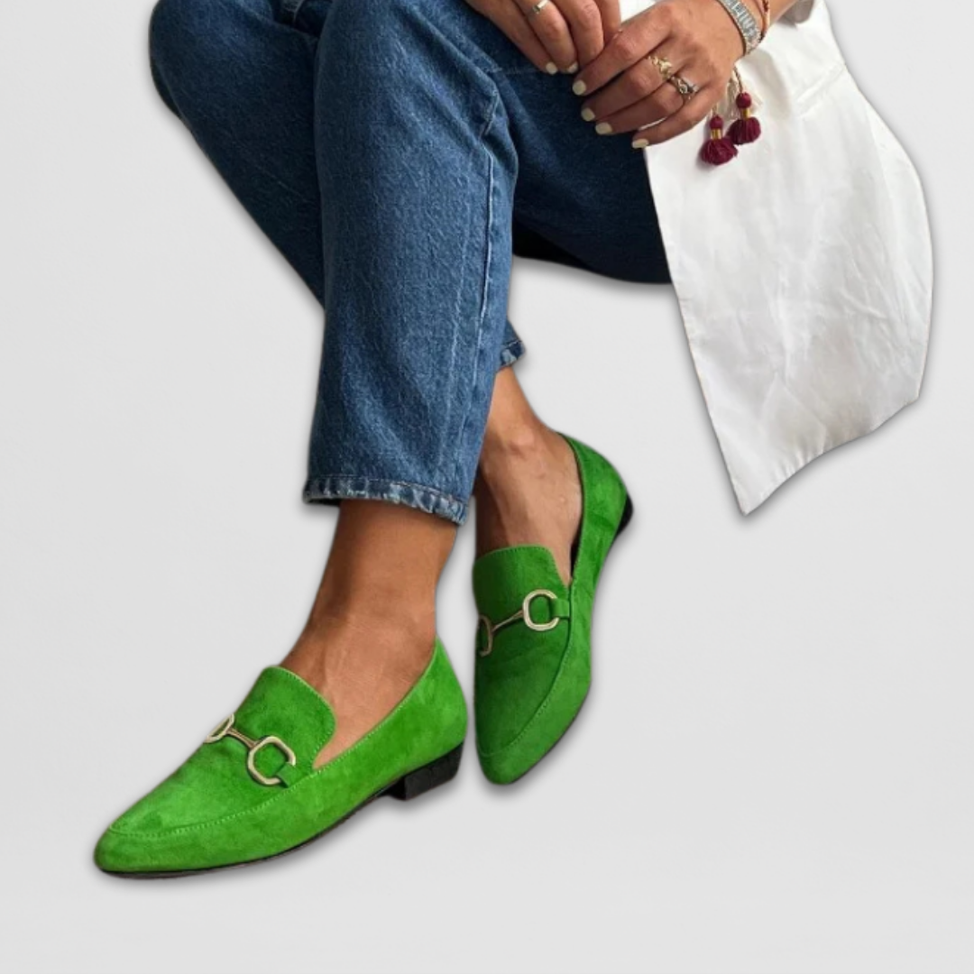 Blair Women's Loafers in a Suede Look with a Flat Sole, photo 1