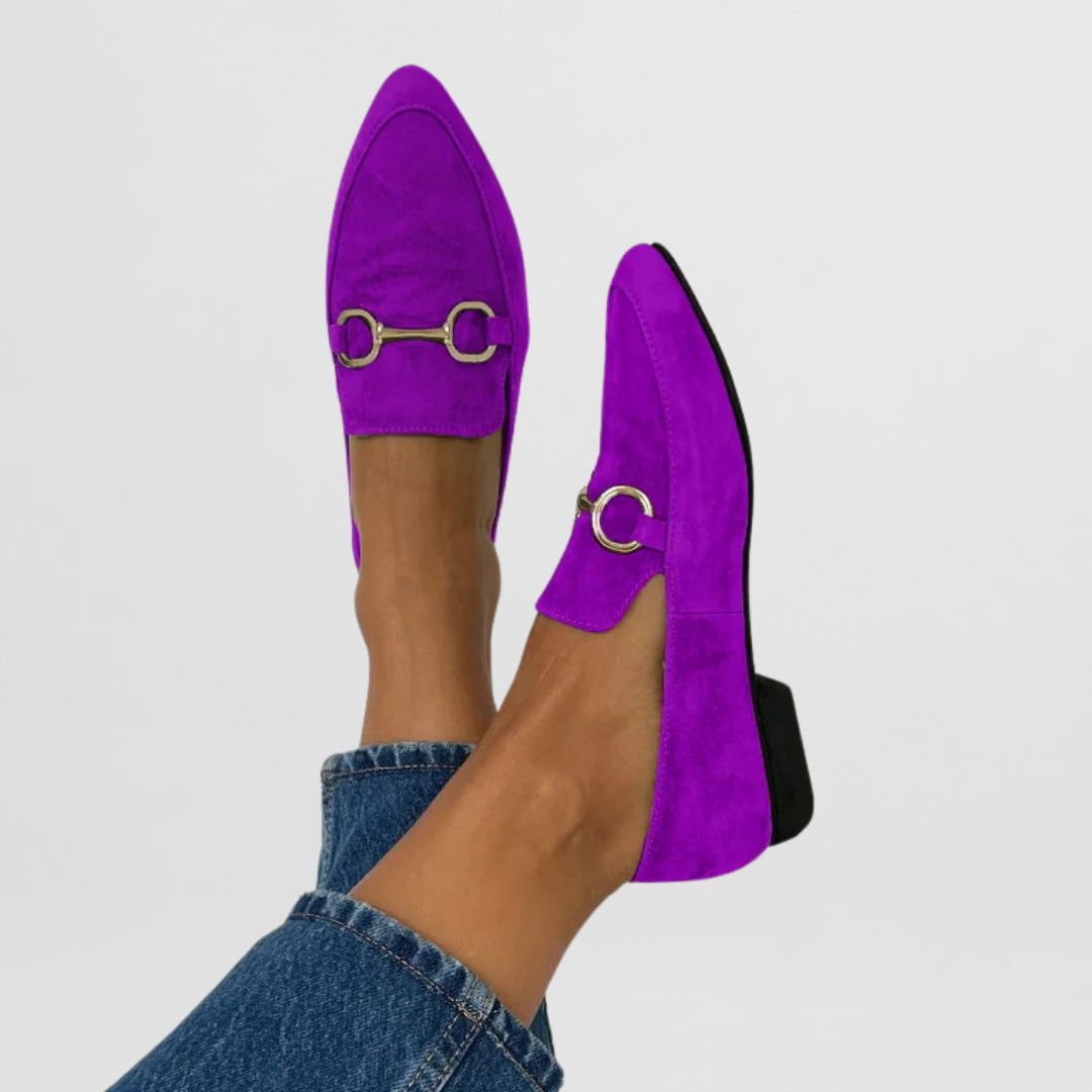 Blair Women's Loafers in a Suede Look with a Flat Sole, photo 3