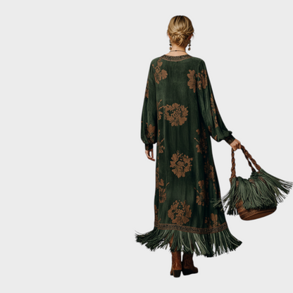 Bonnie Women's Dress in a Suede Look in Maxi Length, photo 3