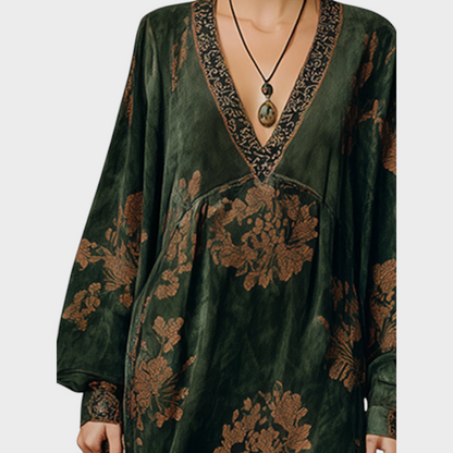 Bonnie Women's Dress in a Suede Look in Maxi Length, photo 5