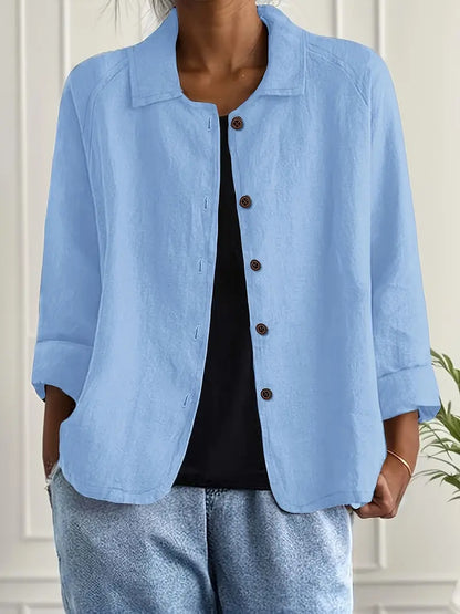 Brooke Women's Top with a Classic Collar with Buttons, photo 1