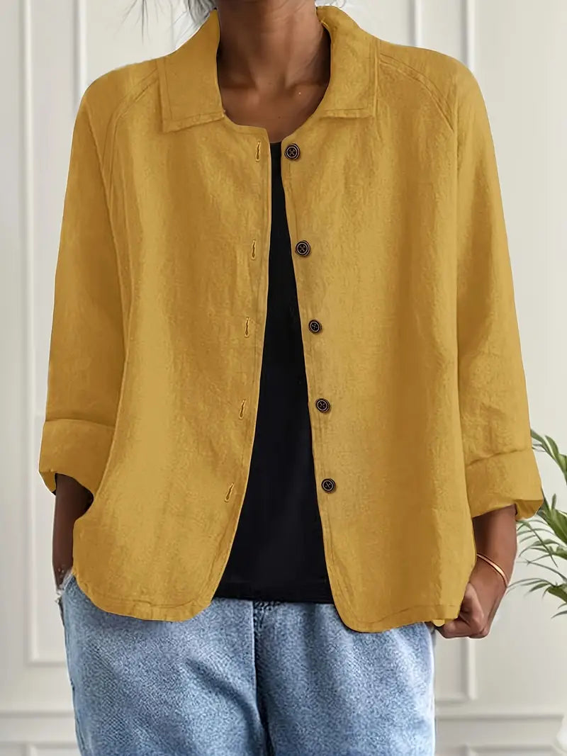 Brooke Women's Top with a Classic Collar with Buttons, photo 10