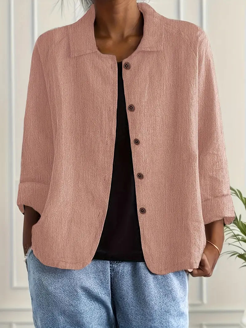 Brooke Women's Top with a Classic Collar with Buttons, photo 2