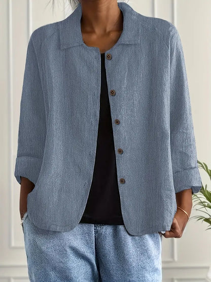 Brooke Women's Top with a Classic Collar with Buttons, photo 4