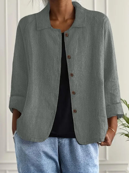 Brooke Women's Top with a Classic Collar with Buttons, photo 5