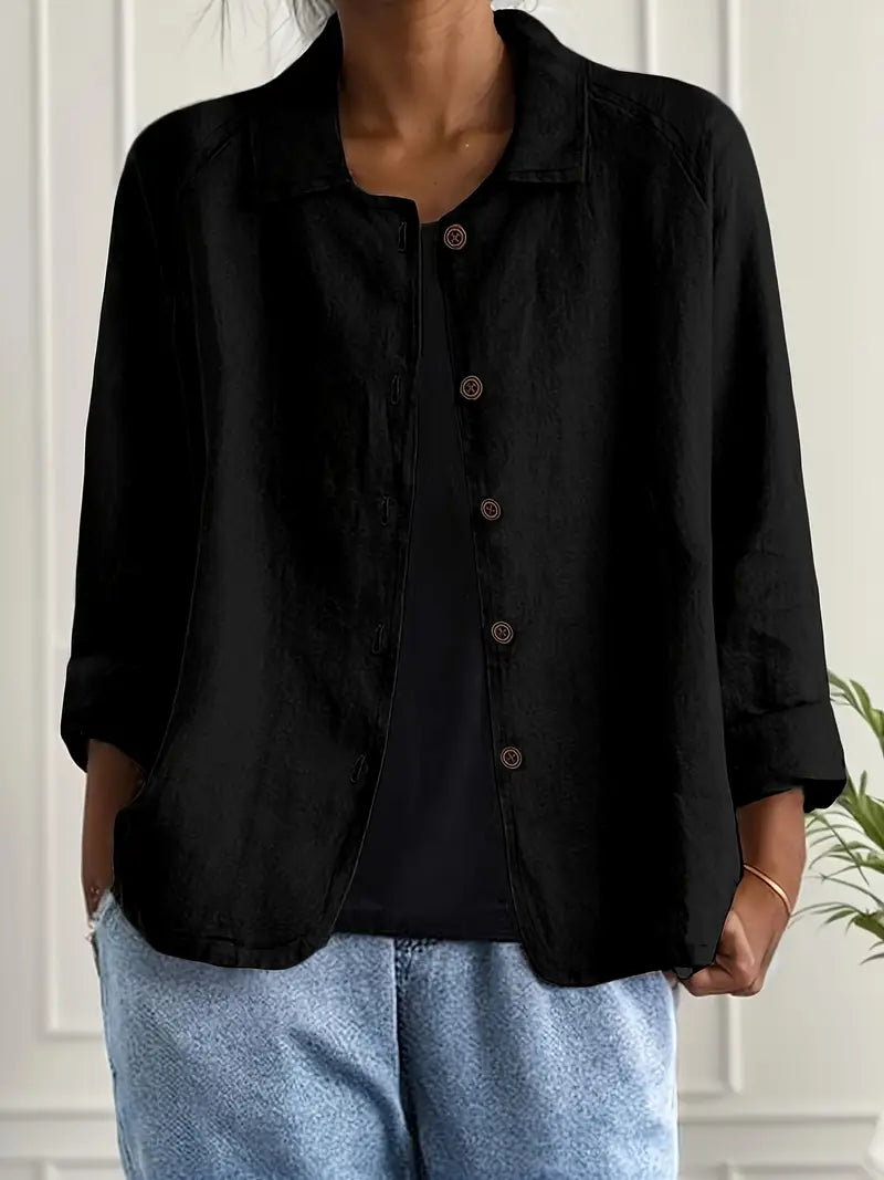Brooke Women's Top with a Classic Collar with Buttons, photo 6