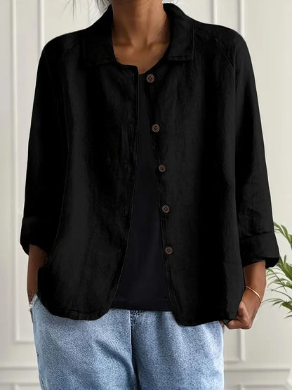 Brooke Women's Top with a Classic Collar with Buttons, photo 6