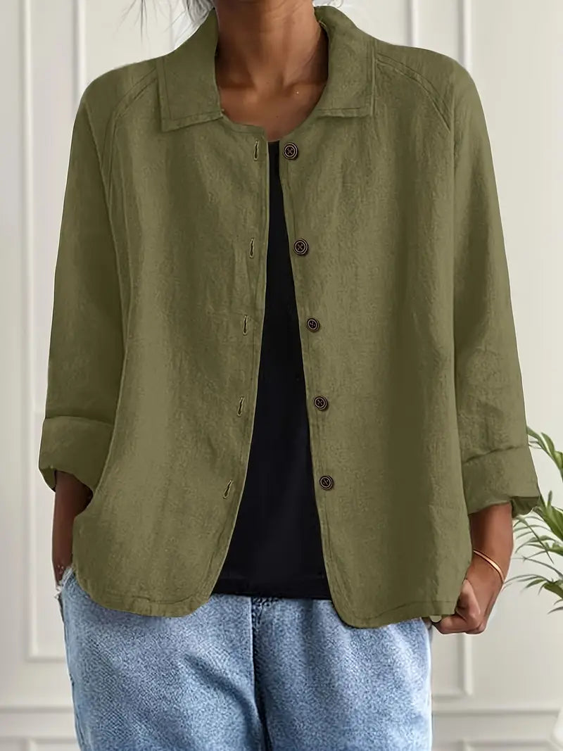 Brooke Women's Top with a Classic Collar with Buttons, photo 9