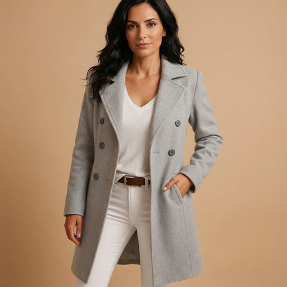 Carys Women's Coat with Lapels with Buttons, photo 3