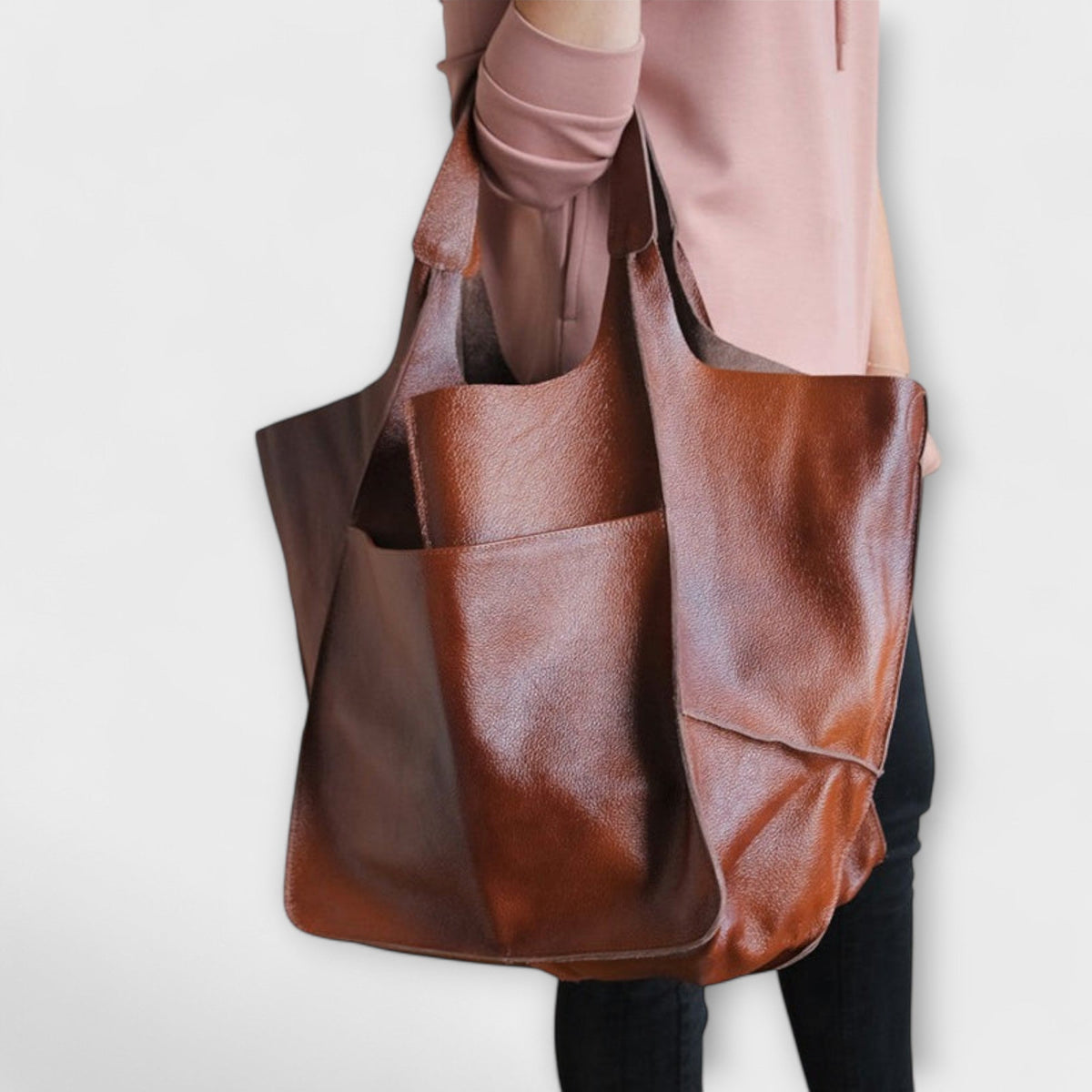 Cassie Women's Slouchy Shoulder Bag in a Leather Look, photo 4