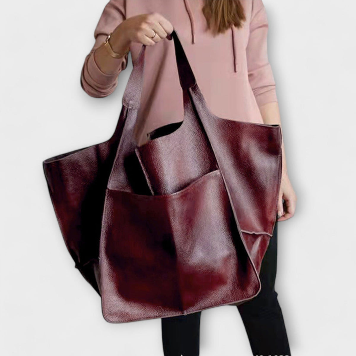 Cassie Women's Slouchy Shoulder Bag in a Leather Look, photo 6