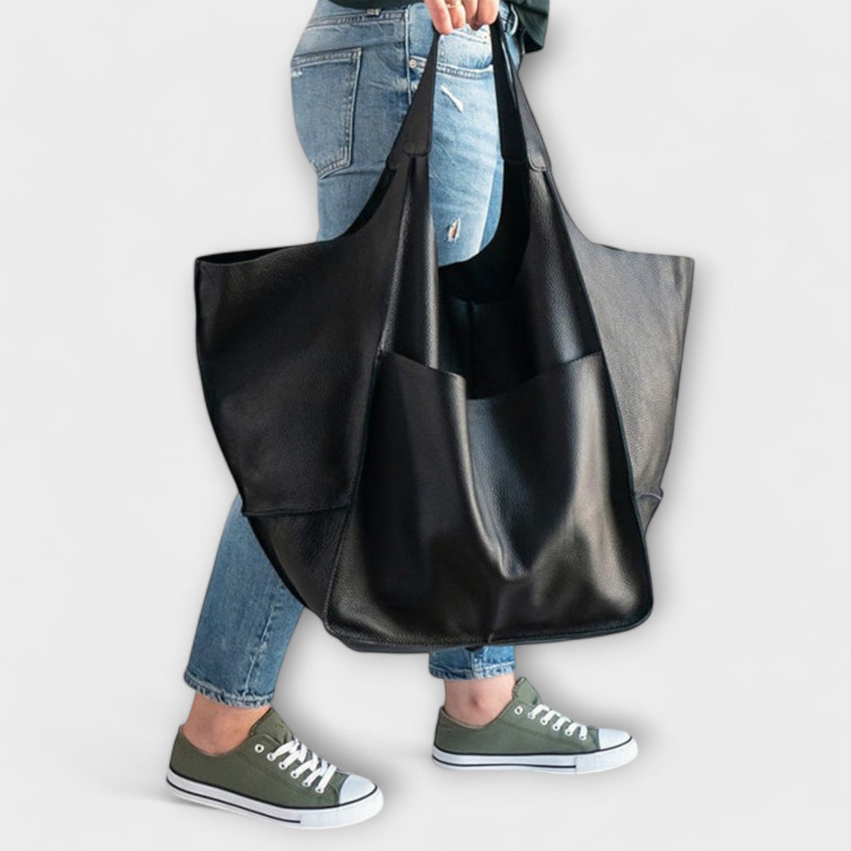Cassie Women's Slouchy Shoulder Bag in a Leather Look, photo 9