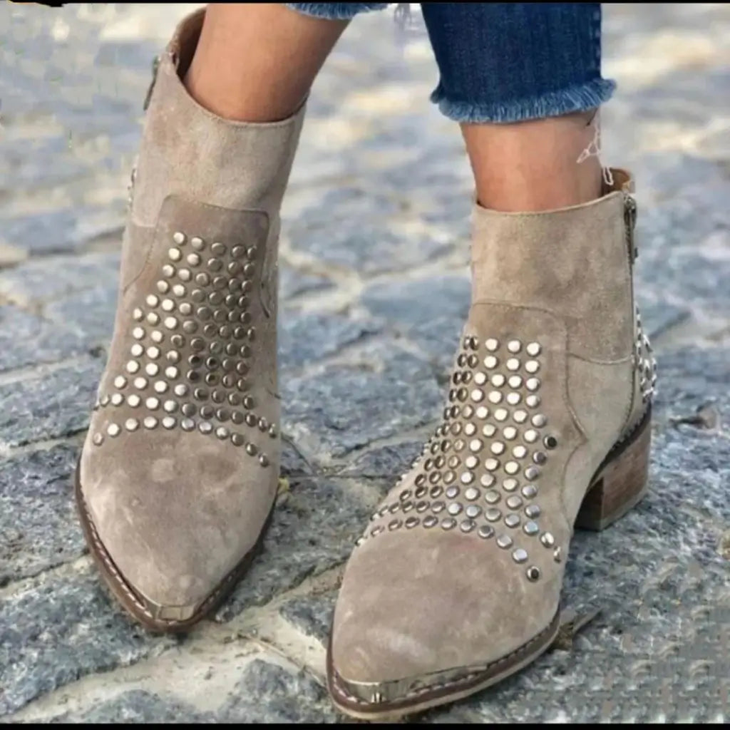 Cora Women's Ankle Boots with Studs, photo 1