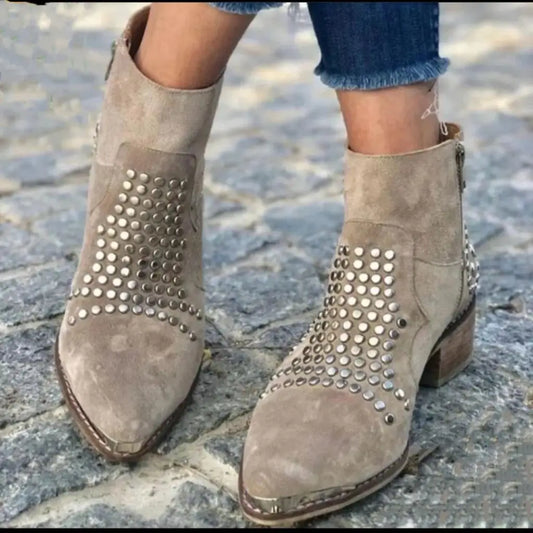 Cora Women's Ankle Boots with Studs, photo 1