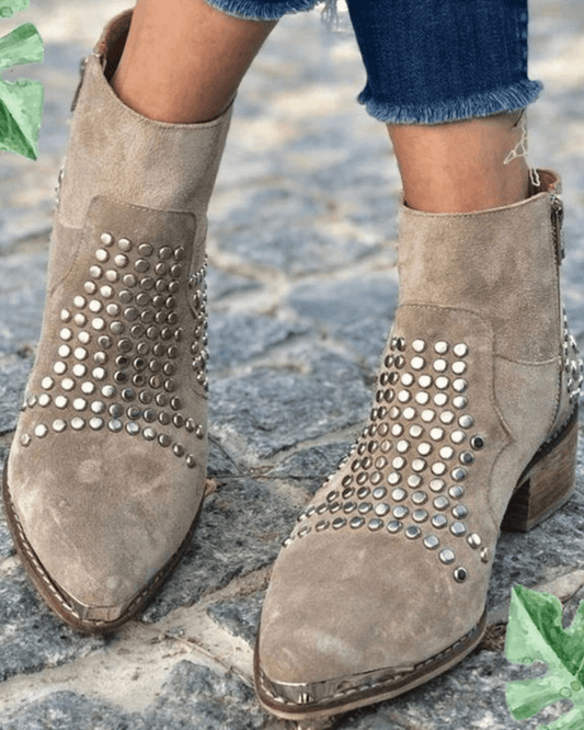 Cora Women's Ankle Boots with Studs, photo 2
