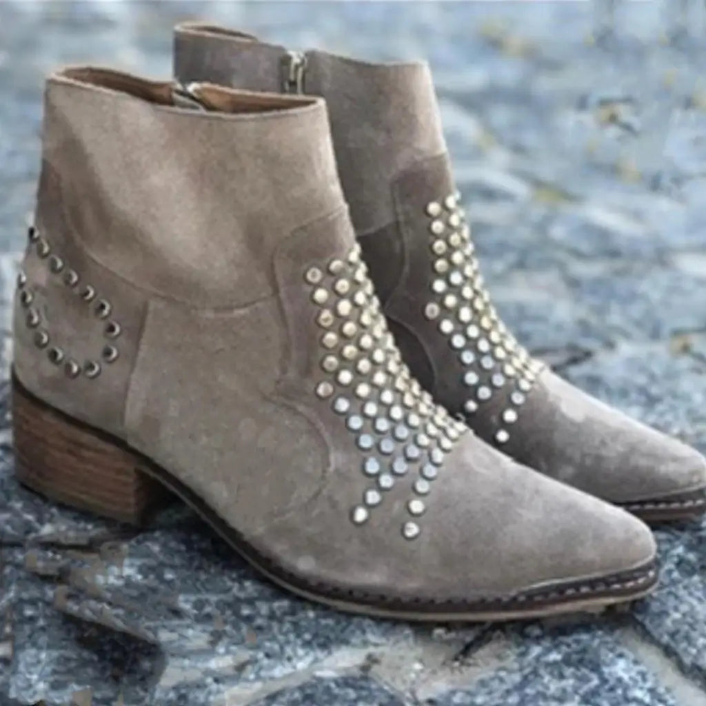 Cora Women's Ankle Boots with Studs, photo 4