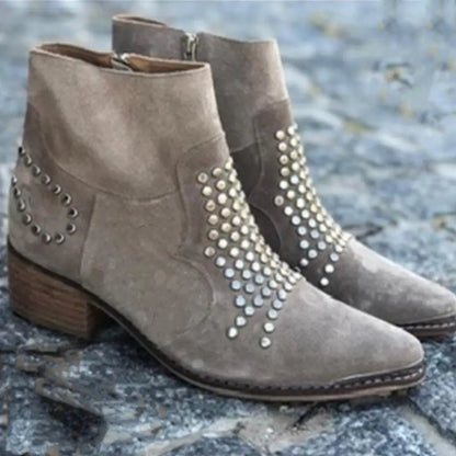 Cora Women's Ankle Boots with Studs, photo 4