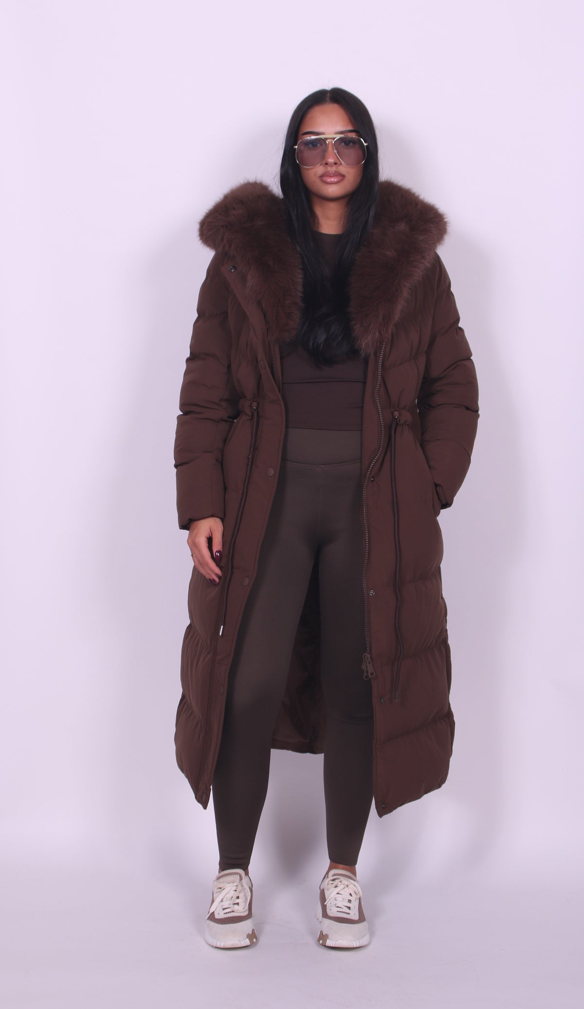 Edie Women's Coat with a Hood with a Zip with Long Sleeves and Quilting, photo 1