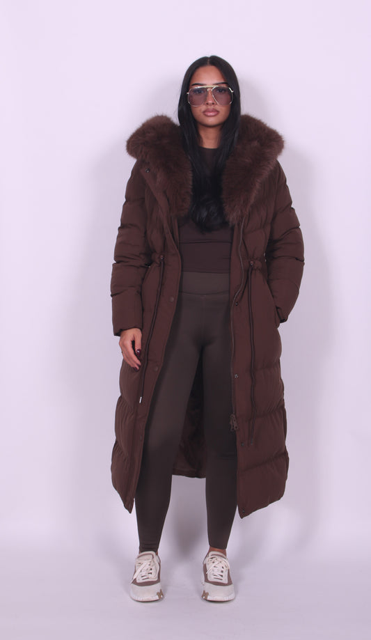 Edie Women's Coat with a Hood with a Zip with Long Sleeves and Quilting, photo 1
