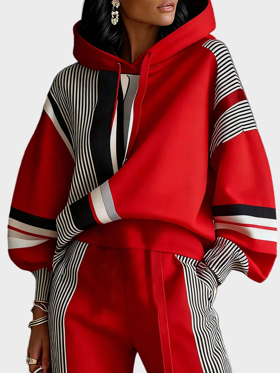 Edith Women's Hoodie in Cotton with a Hood and an All-over Print, photo 1