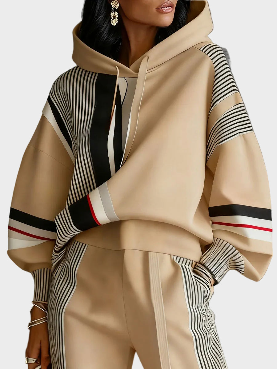 Edith Women's Hoodie in Cotton with a Hood and an All-over Print, photo 2