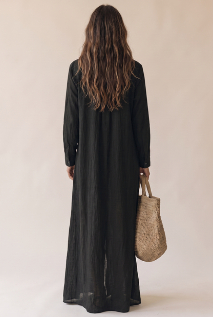 Eleanor Women's Dress with Buttons in Maxi Length, photo 3