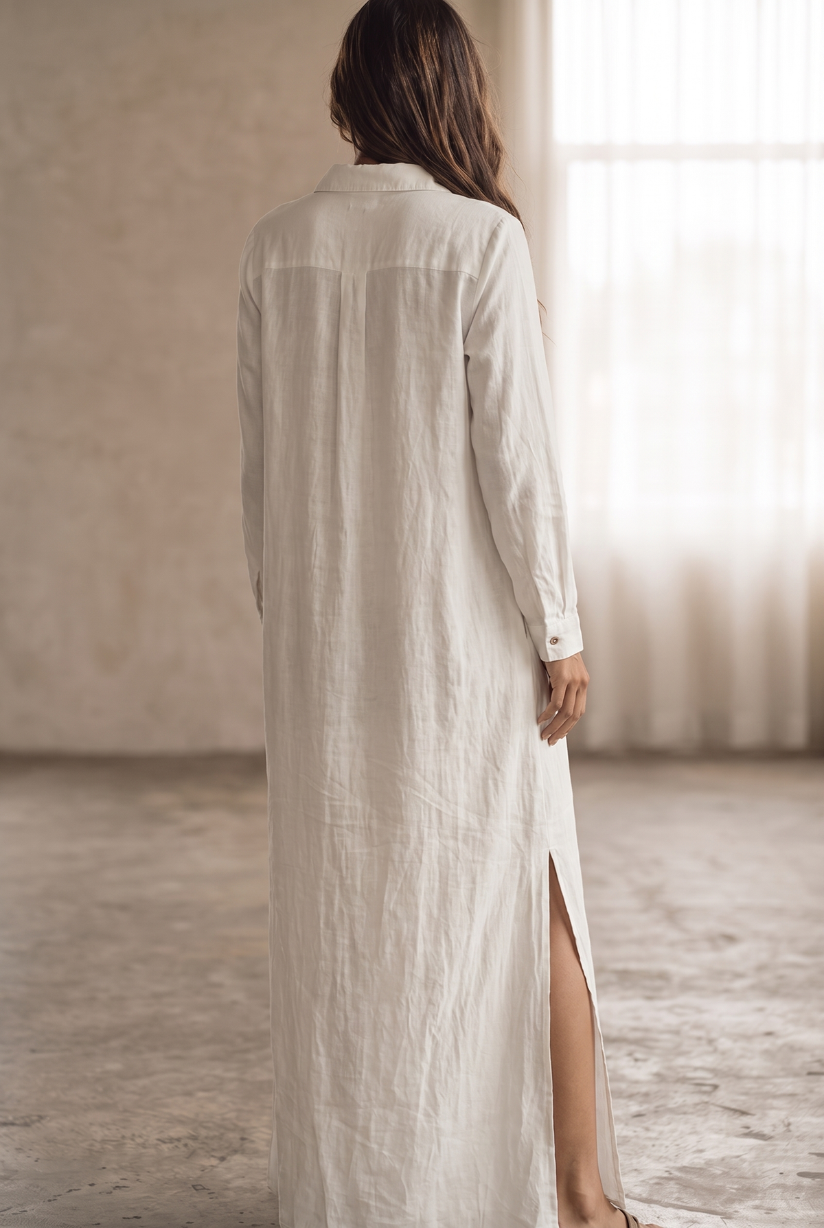 Eleanor Women's Dress with Buttons in Maxi Length, photo 7