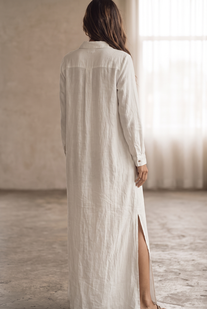 Eleanor Women's Dress with Buttons in Maxi Length, photo 7