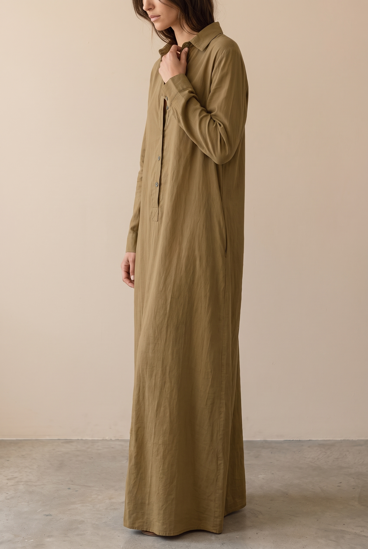 Eleanor Women's Dress with Buttons in Maxi Length, photo 9