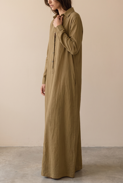 Eleanor Women's Dress with Buttons in Maxi Length, photo 9