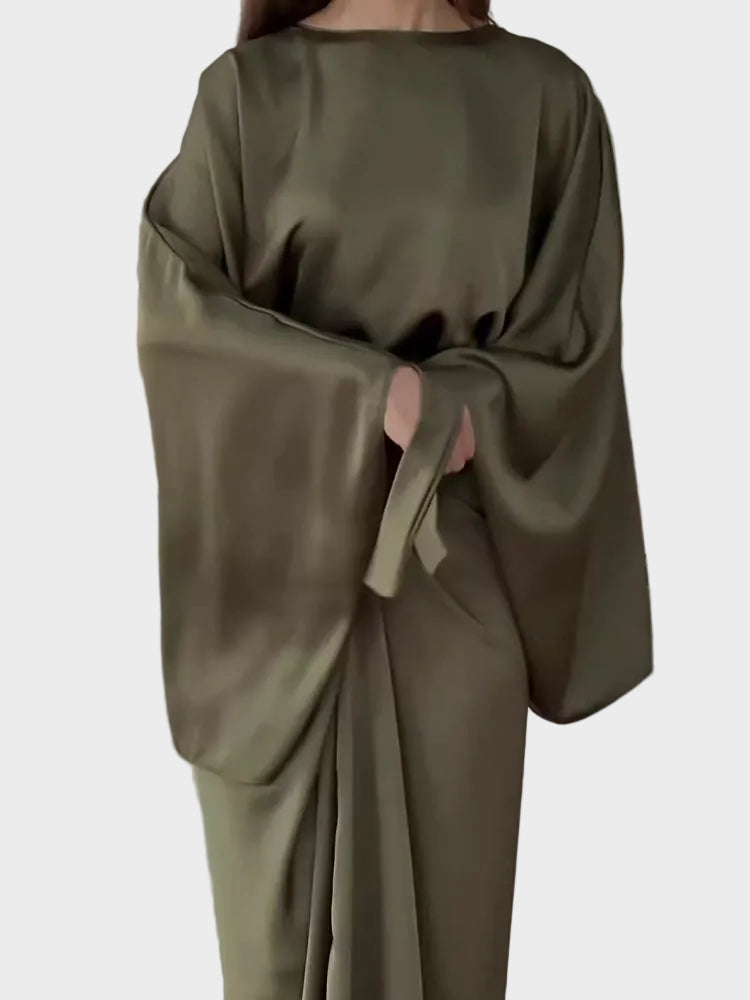 Elise Women's Dress in Satin in Maxi Length, photo 4