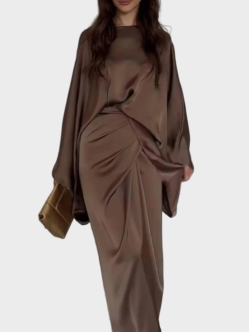 Elise Women's Dress in Satin in Maxi Length, photo 5