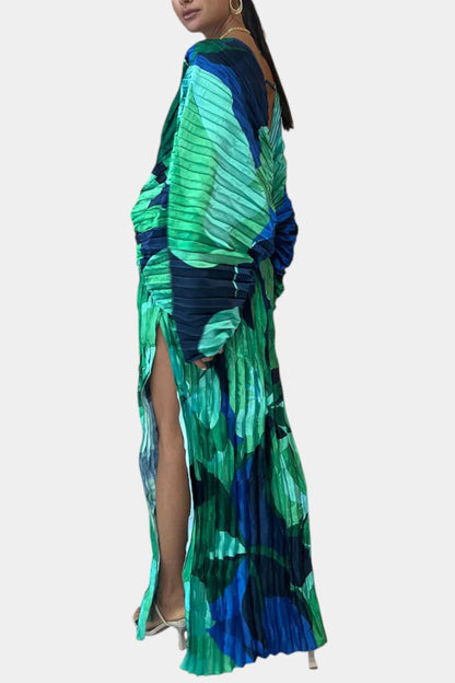 Estelle Women's Dress in Maxi Length with Pleats, photo 3